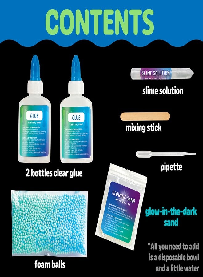 Creativity for Kids DIY Glowing Squishy Slime Kit | Hands-On STEM Activity & Sensory Toy | Mix, Stretch & Glow Mess-Free Fun | Great Gifts & Easter Basket Stuffers for Kids (Ages 6+) - Image 3